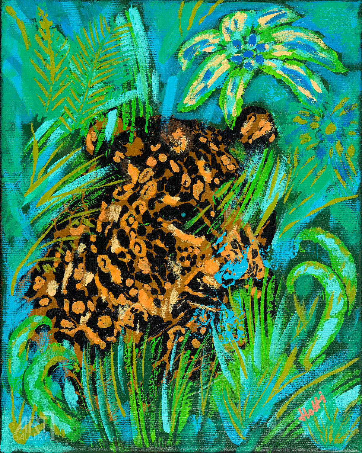 Jaguar im Dschungel 24x30