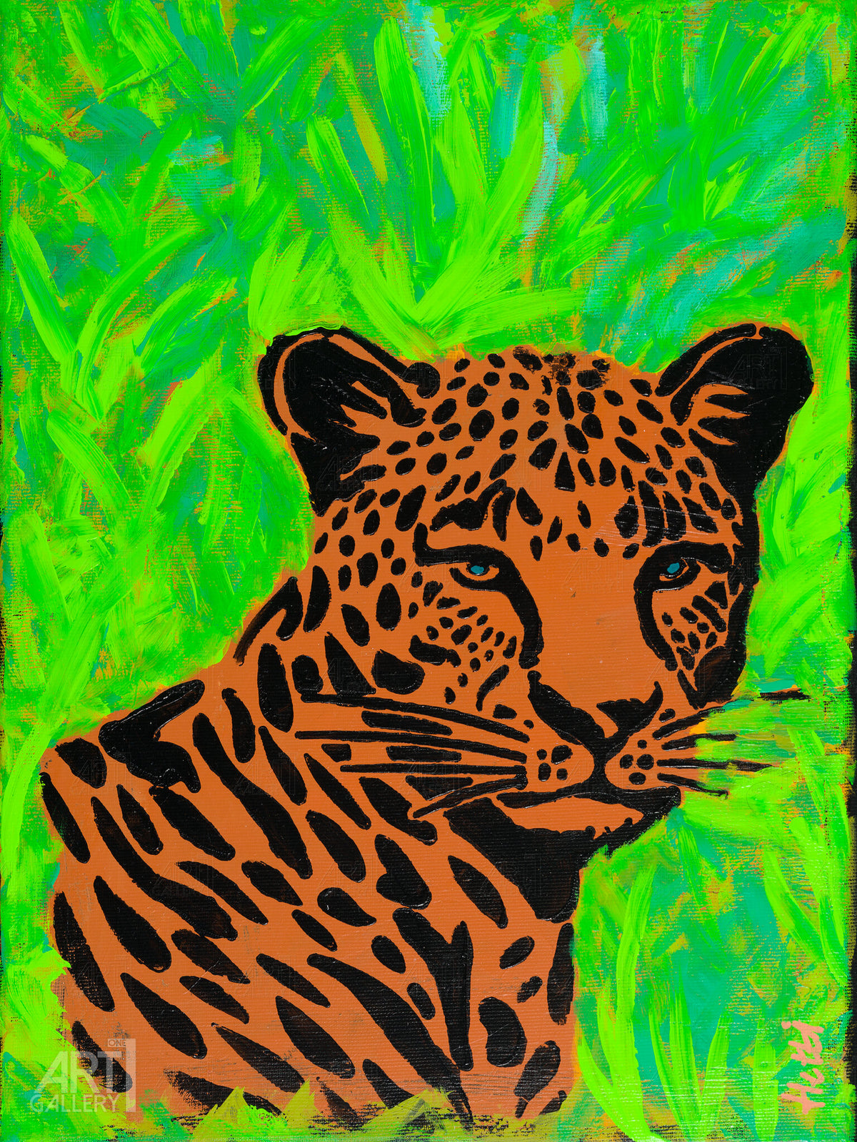 Jaguar im Dschungel (30x40)