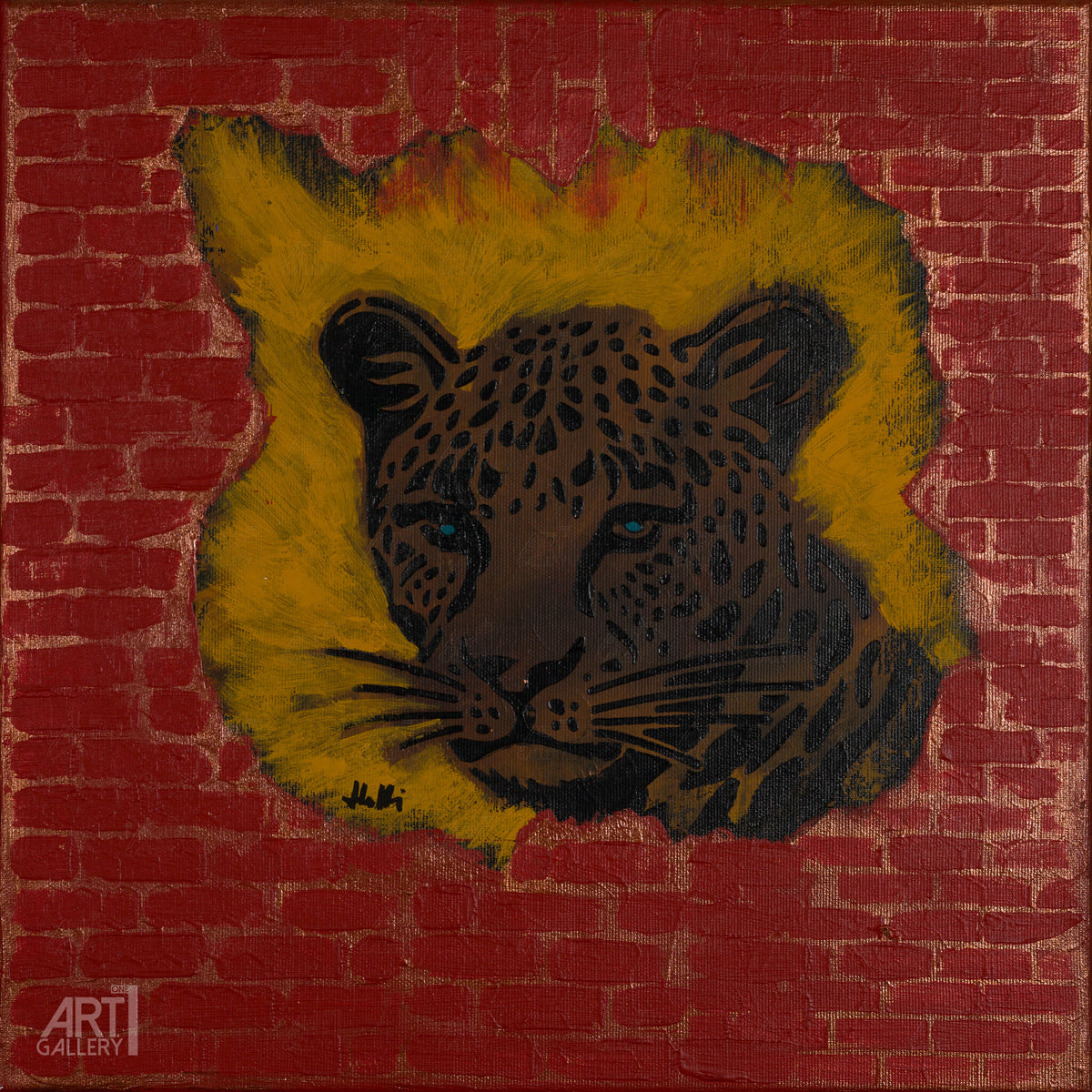 Jaguar im Mauerloch
