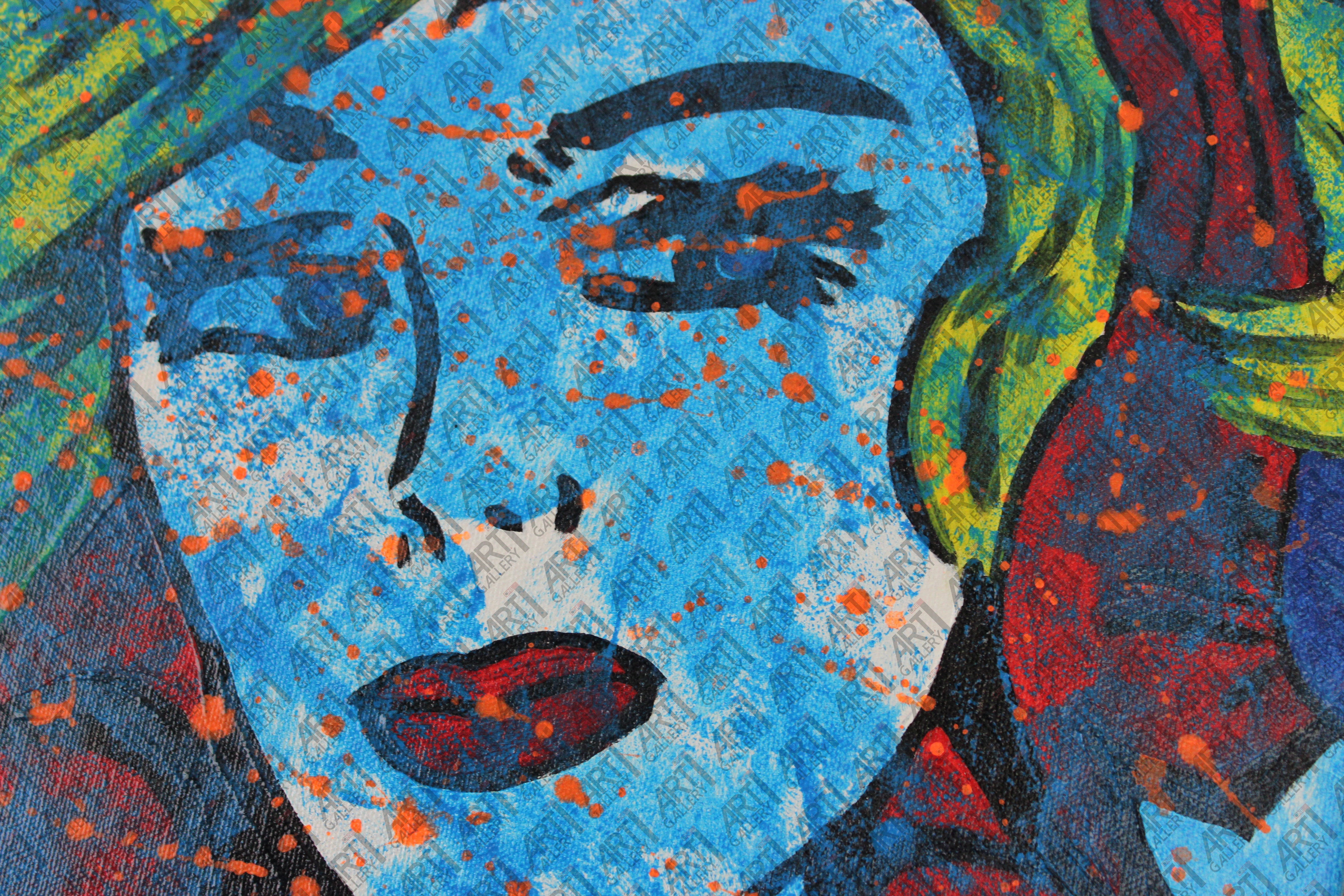 Blonde dropping woman